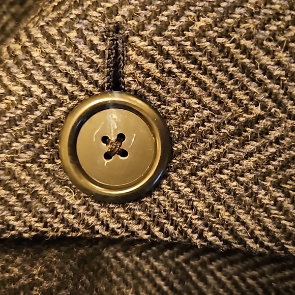 HART SCHAFFNER & MARX COAT BRILLS TRENCH PURE VIRGIN WOOL MEN'S VINTAGE - Picture 11 of 11